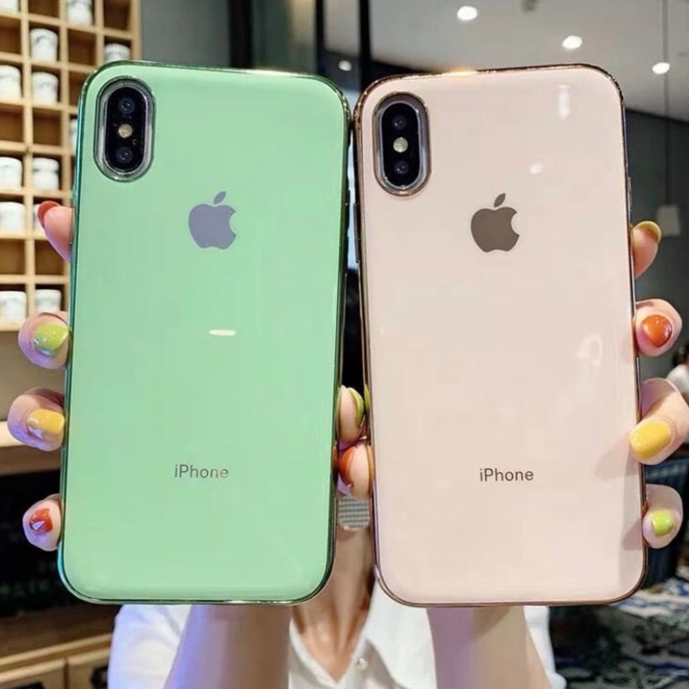 New Glossy Silicone case iPhone XSMax Green + Gift - Picture 4 of 6